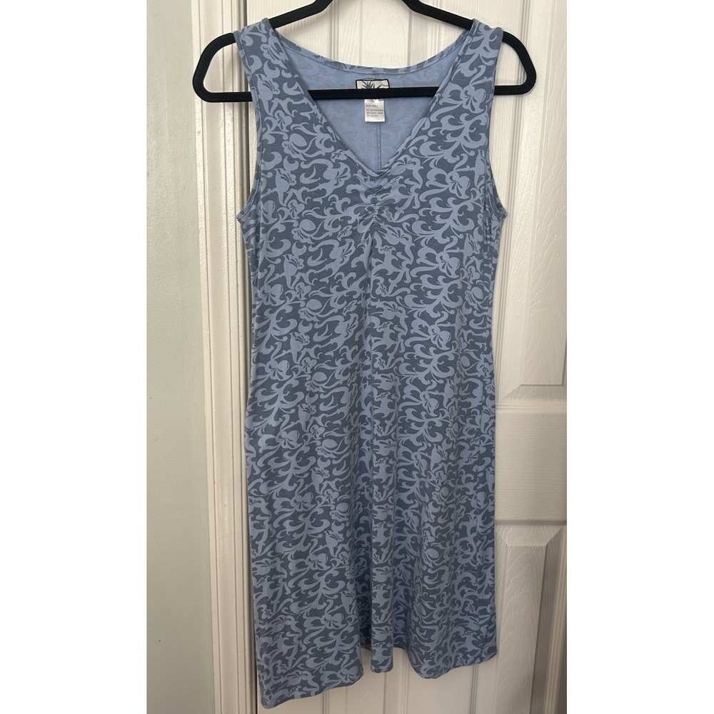 Title Nine Women's Freelance Anemone V-Neck Sleeveless Dress  M Floral Boho Prep